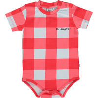 Beau Loves Red Gingham Bodysuit