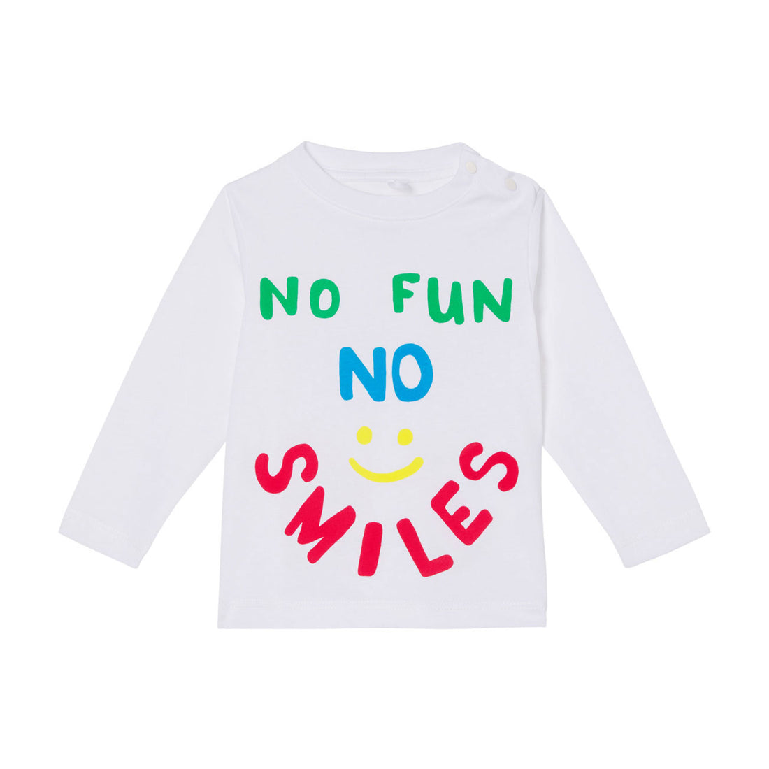 Stella McCartney Tee With No Fun No Smiles Print