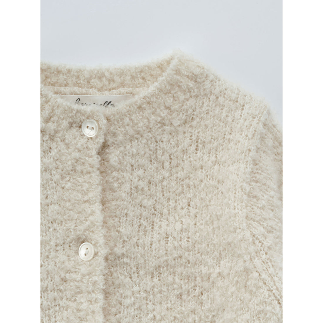 Louisiella Baby Allium Knit Cardigan - Pale Beige