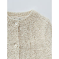 Louisiella Baby Allium Knit Cardigan - Pale Beige