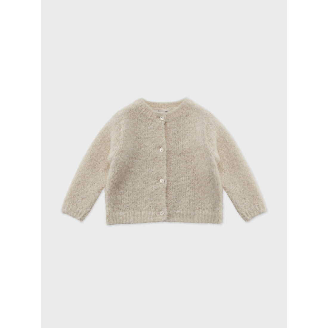 Louisiella Baby Allium Knit Cardigan - Pale Beige
