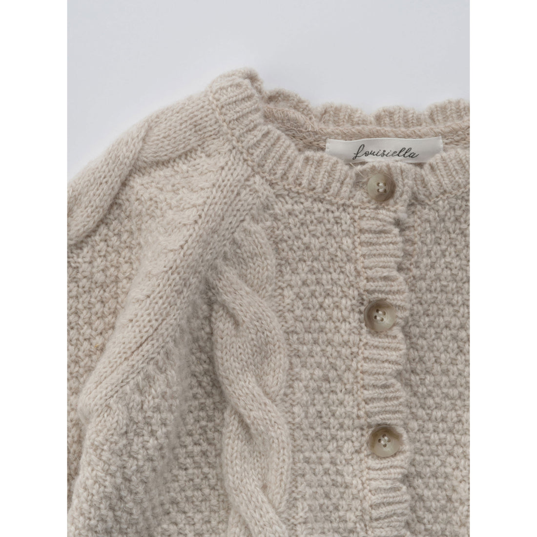 Louisiella Baby Benibla Knit Cardigan - Beige