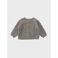 Louisiella Baby Benibla Knit Cardigan - Mint Grey