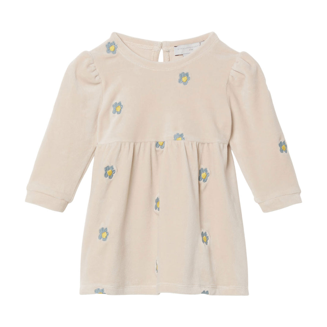 Stella McCartney Daises Embroidered Velour Dress