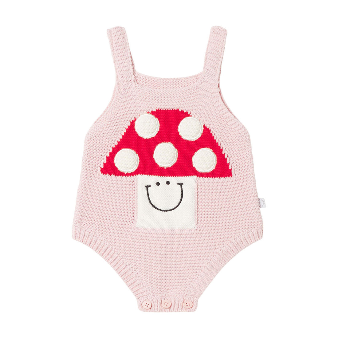 Stella McCartney Knit Body With Smiley Mushroom In Stitch