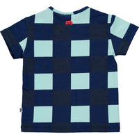 Beau Loves Navy Gingham Baby Tee