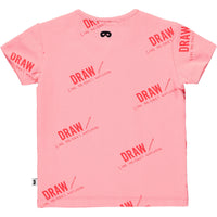 Beau Loves Pepto Pink Draw Baby Tee