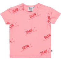 Beau Loves Pepto Pink Draw Baby Tee
