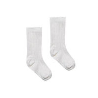 Quincy Mae Baby Girl Organic Brushed Jersey Socks Pack