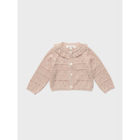 Louisiella Baby Ceia Knit Cardigan  Pink Beige