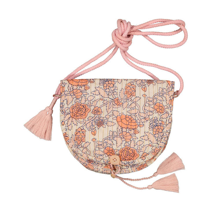Louis Louise Pink Lurex Indian Flower Brigitte Bag