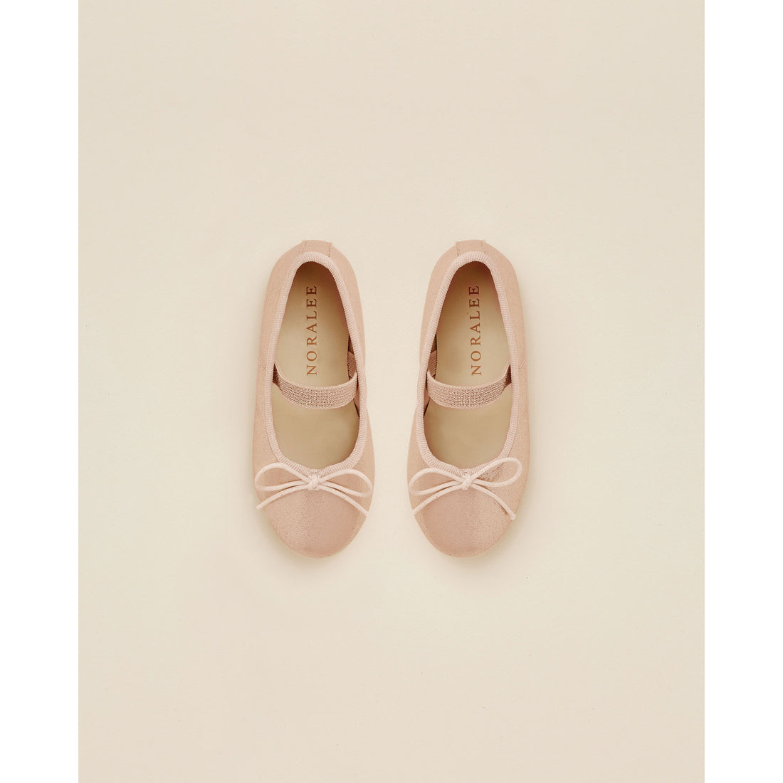 Noralee Soft-Blush Ballet Flats | Metallic Soft Blush