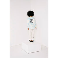 Beau Loves Blue Clouds Tie Dye Relaxed Fit Sweater