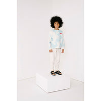 Beau Loves Blue Clouds Tie Dye Relaxed Fit Sweater