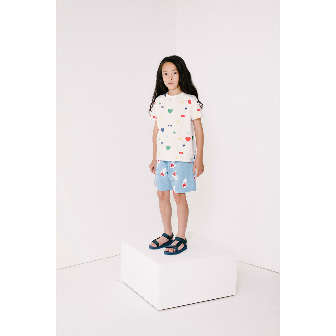 Beau Loves Colour Hearts+Masks T-Shirt