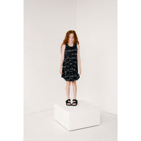 Beau Loves Black Journal Text Allover Iggy Dress