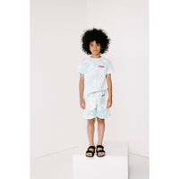 Beau Loves Blue Clouds Tie Dye Shorts