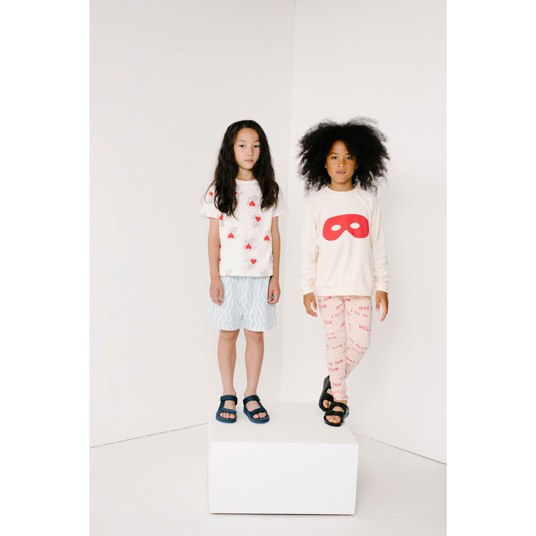 Beau Loves Natural Hold My Heart Print T-Shirt