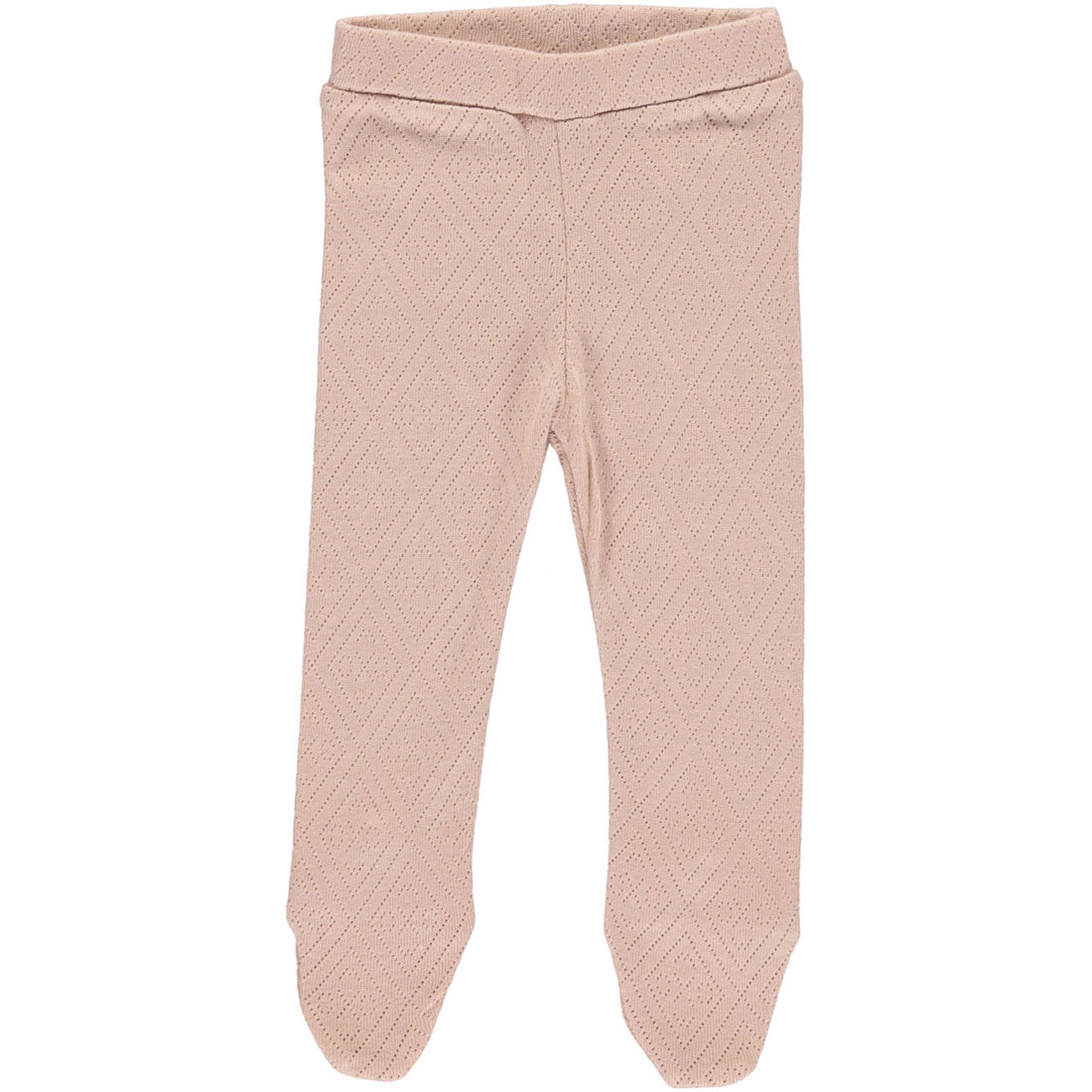 Bebe Organic Blush Pointelle Bebe Footed Pants