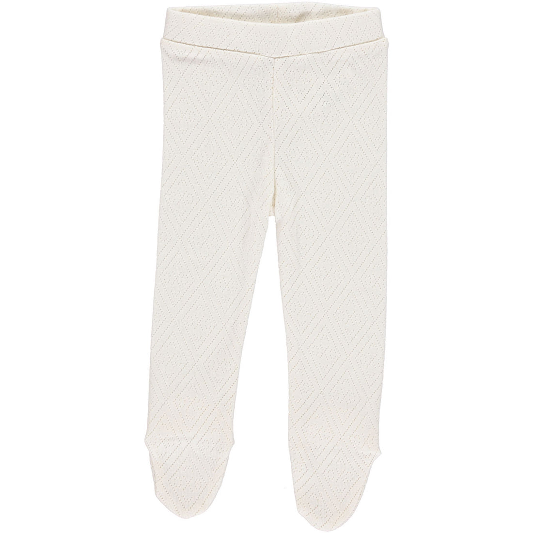 Bebe Organic Natural Pointelle Bebe Footed Pants