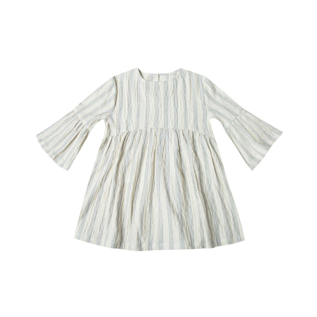 Rylee and Cru Ivory Stripe Bell Sleeve Dress