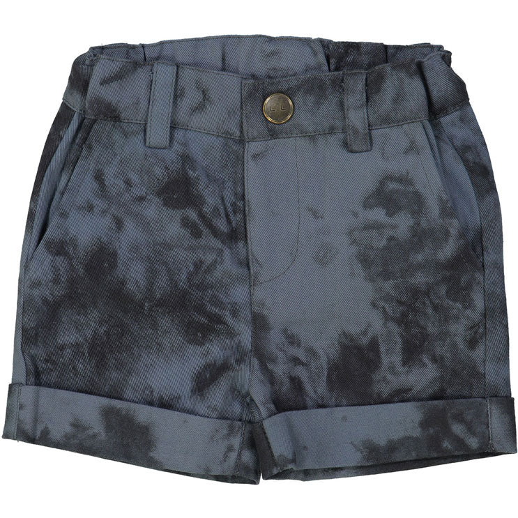 Louis Louise Blue Tie Dye Baby Bermudas