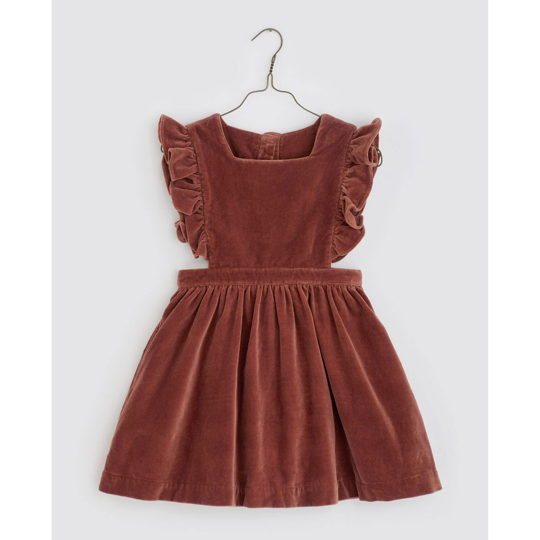 Little Cotton Clothes Copper Velvet Betty Pinafore