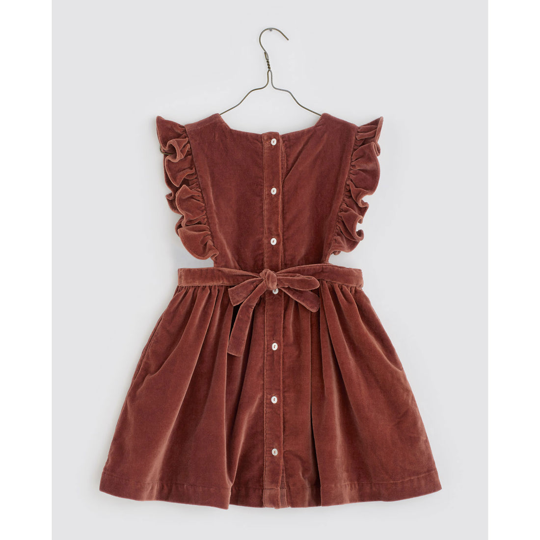 Little Cotton Clothes Copper Velvet Betty Pinafore