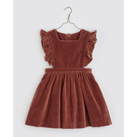 Little Cotton Clothes Copper Velvet Betty Pinafore