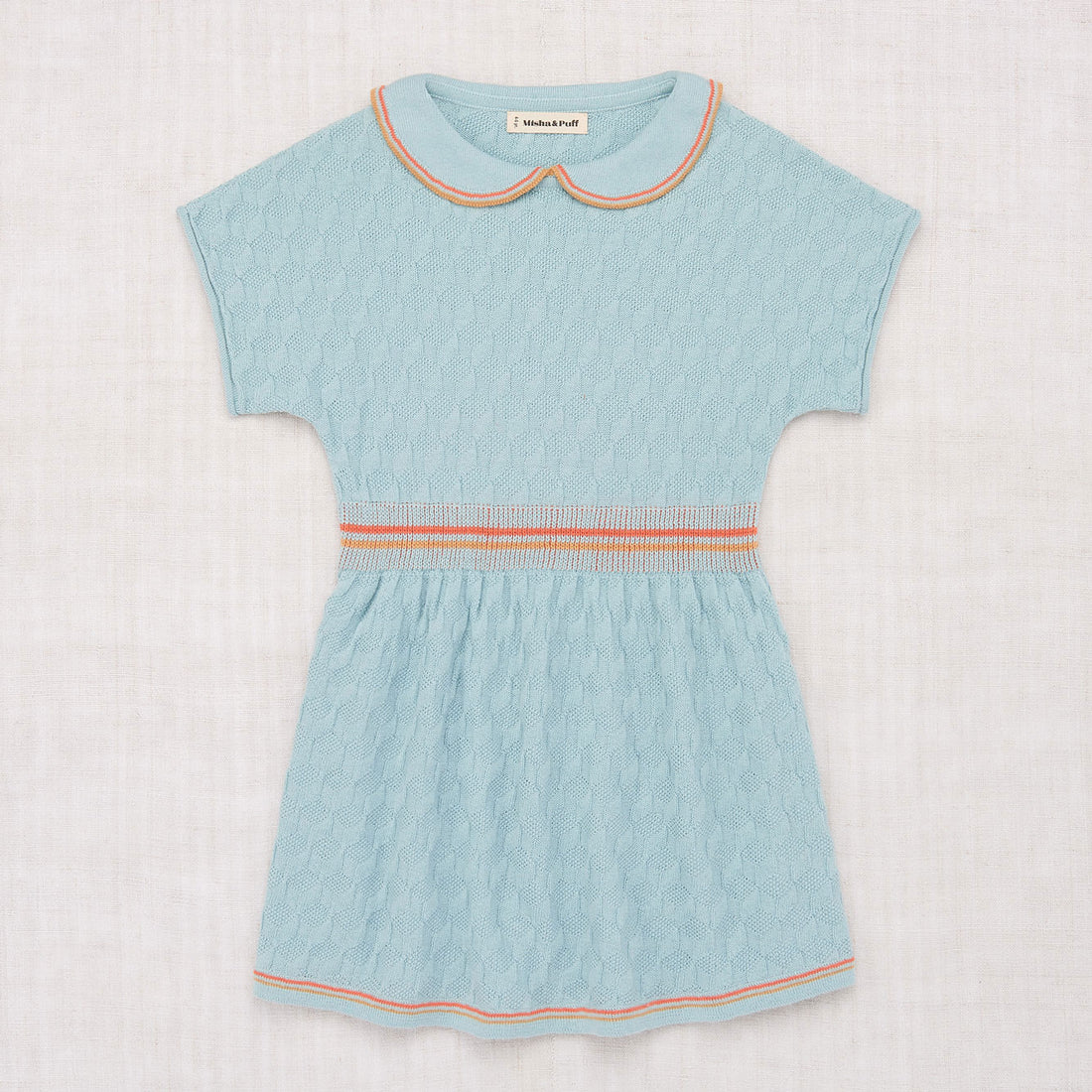 Misha and Puff Steel Blue Block Stitch Tennis Dress