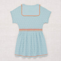 Misha and Puff Steel Blue Block Stitch Tennis Dress