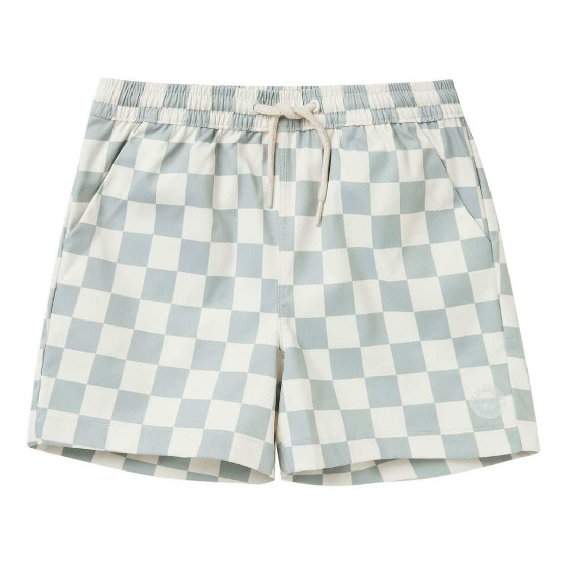 Rylee and Cru Boardshort | Light Blue Check