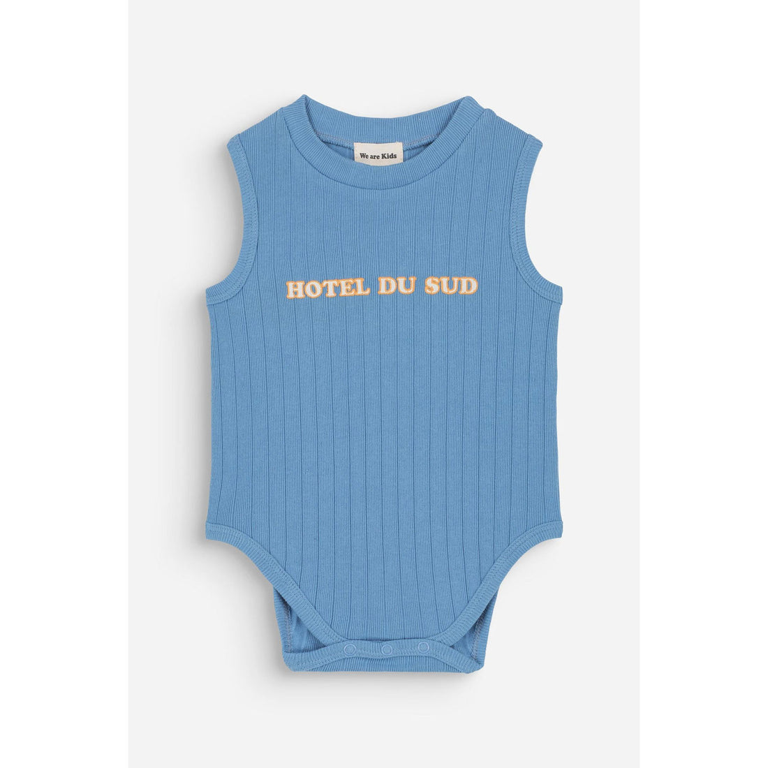We are Kids Bright Blue Print Hotel Du Sud Orso Bodysuit