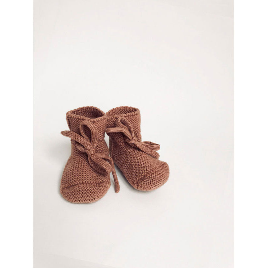 Hvid Brick Baby Booties