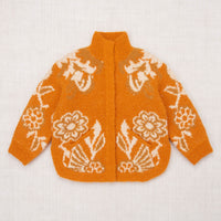 Misha and Puff Boucle Poncho  - Squash Blossom  Antique Floral