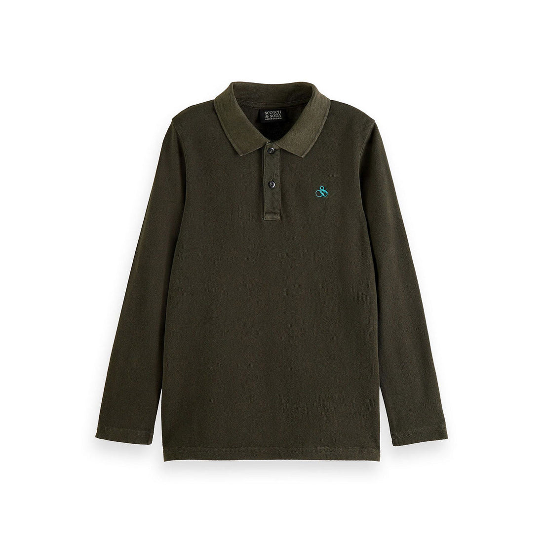 Scotch Shrunk Forest Long Sleeve Polo