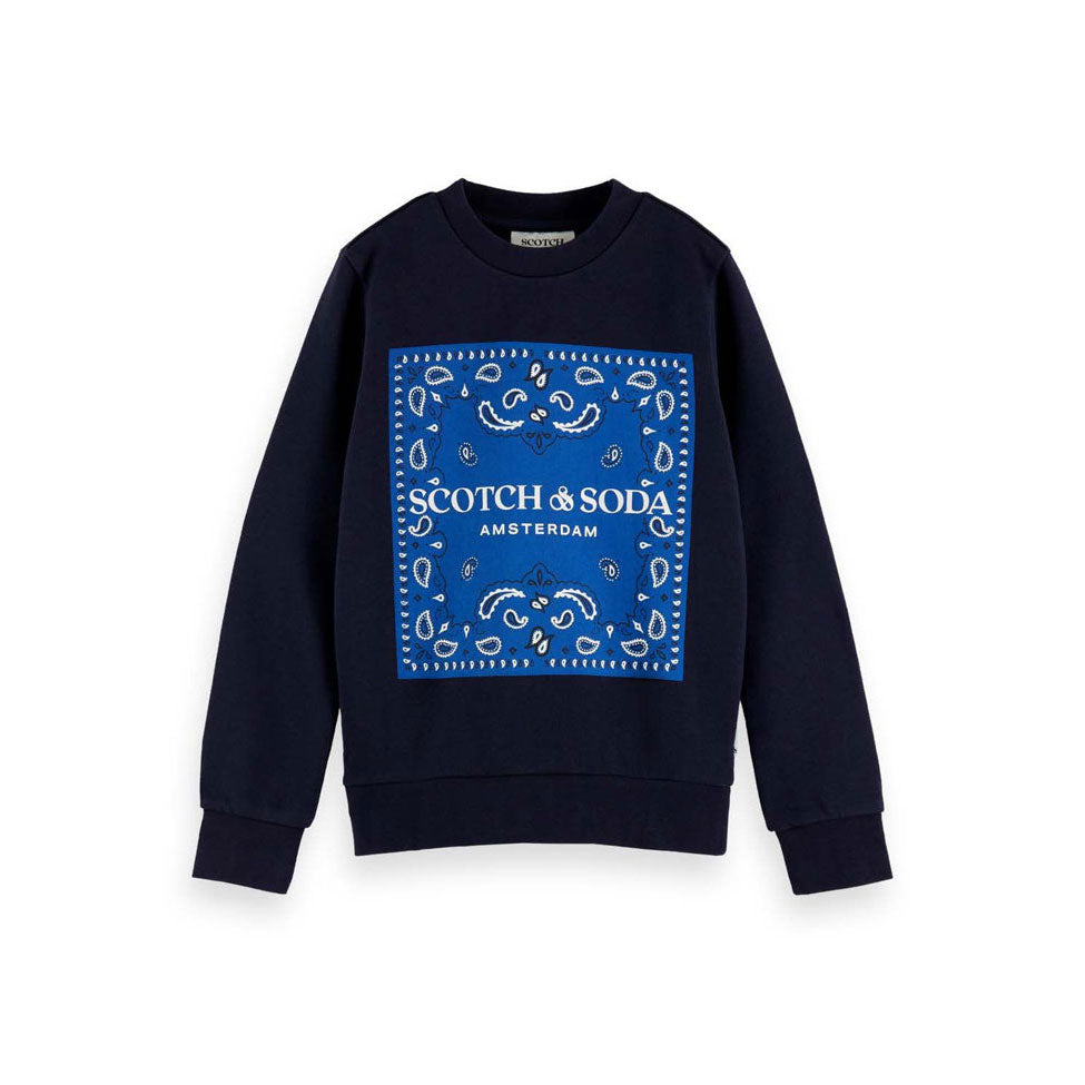 Scotch Shrunk Night Bandana Artwork Sweatshirt