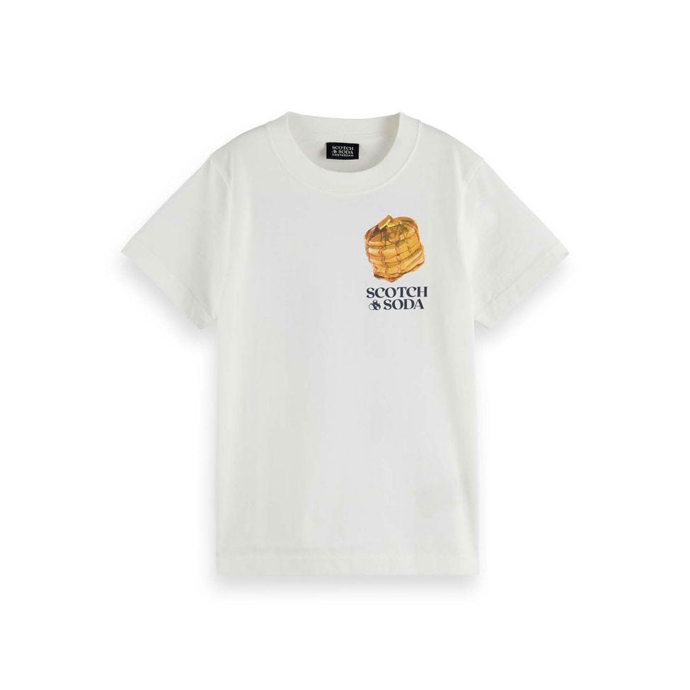 Scotch Shrunk Denim White Pancake T-Shirt