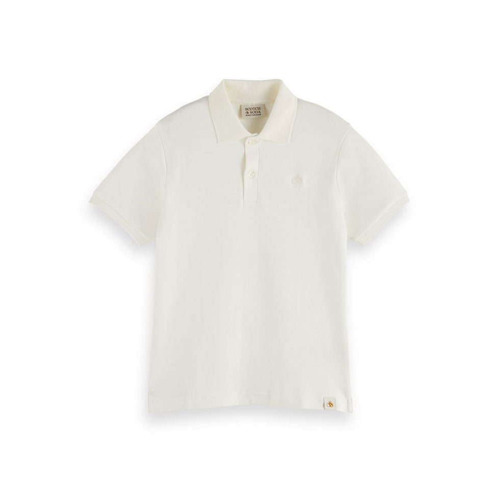 Scotch Shrunk Off White Jersey Polo