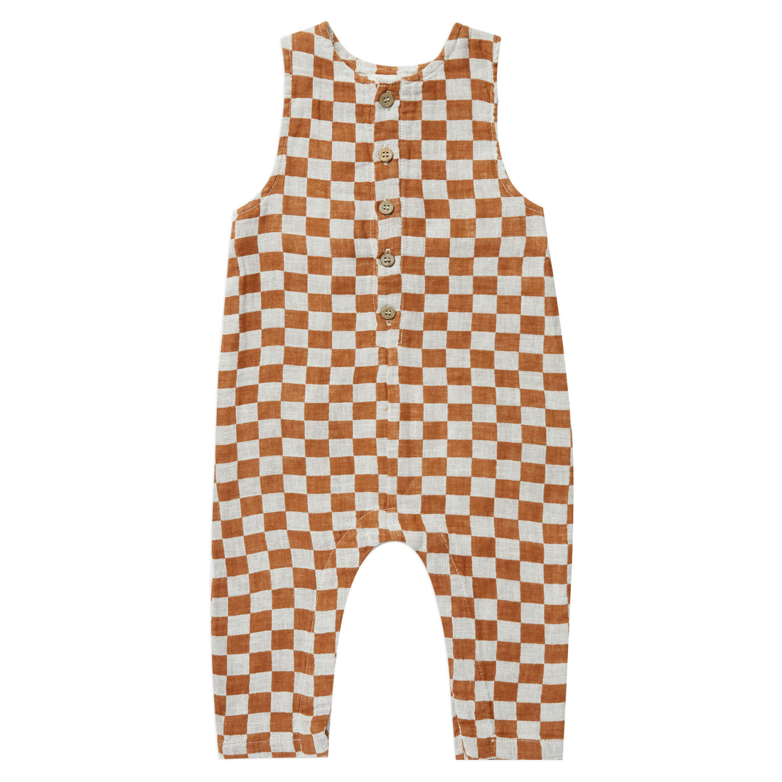 Rylee and Cru Button Jumpsuit | Rust Check