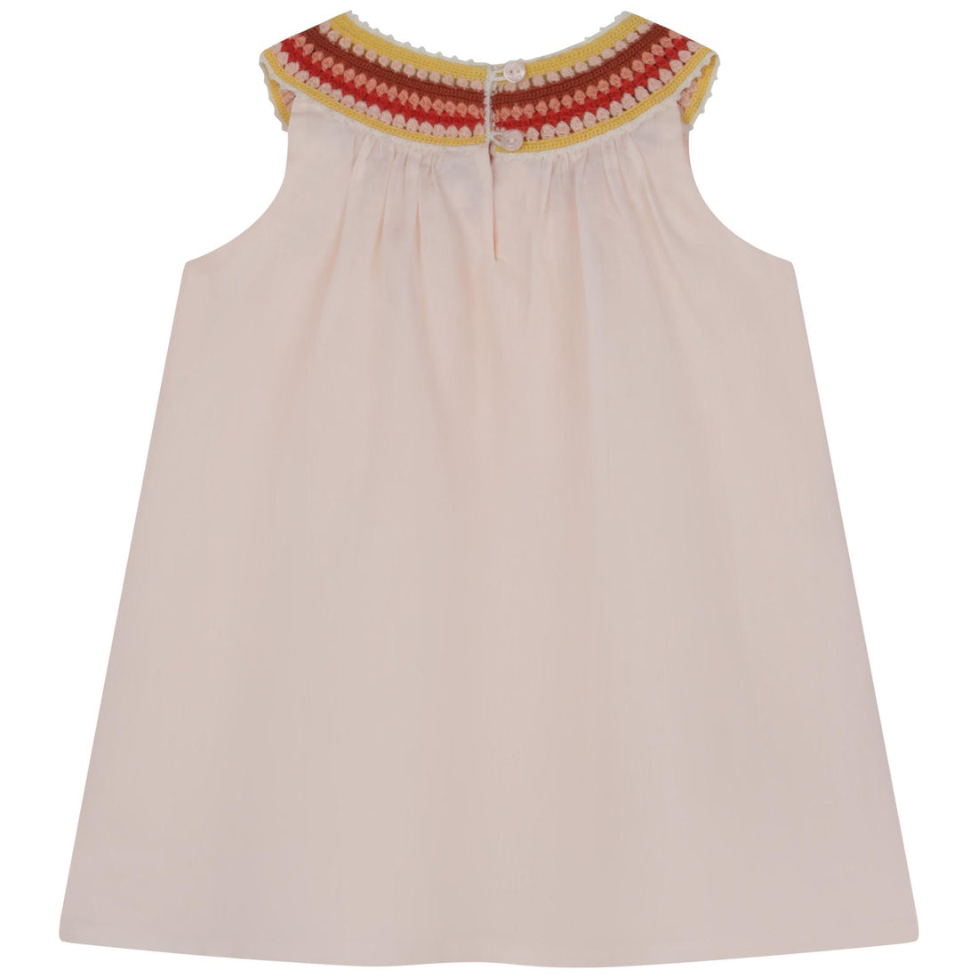 Chloe Pink Collar Detailed Baby Dress