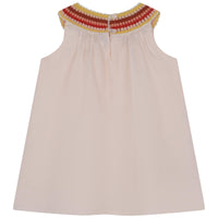 Chloe Pink Collar Detailed Baby Dress