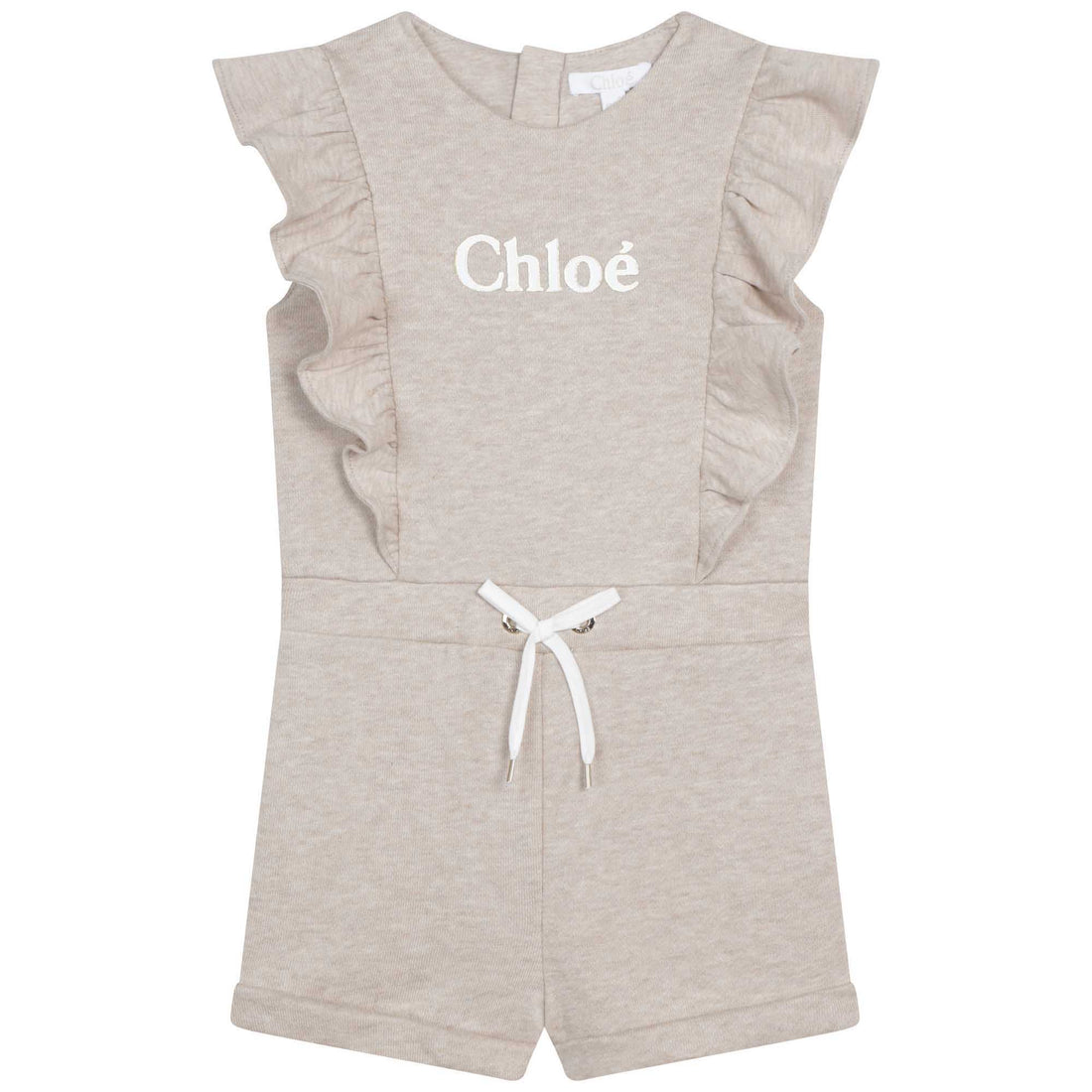Chloe Beige Marl Baby Romper