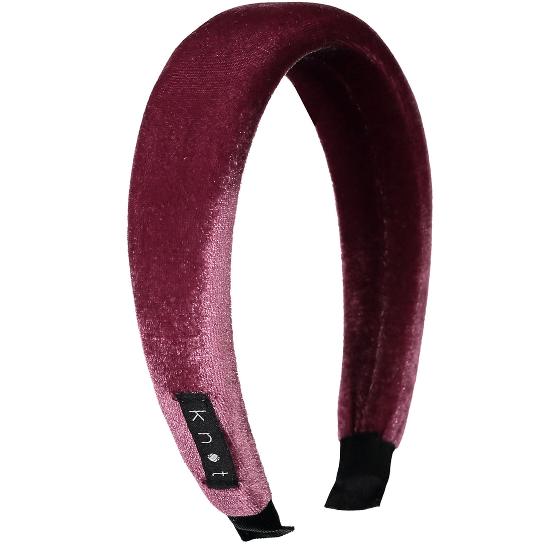 Knot Hairbands Velvet Puff Headband // Berry