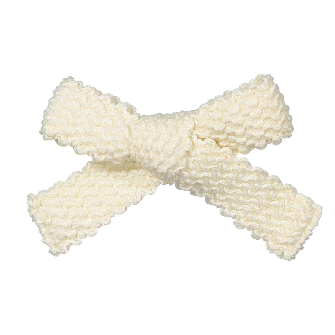 Knot Hairbands Wave Bow Petite Clip // Cream