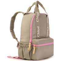 Chloe Green  Nylon Logo Backpack