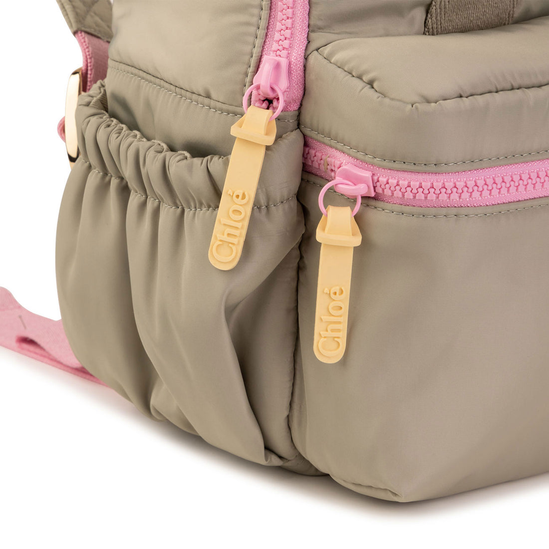 Chloe Green  Nylon Logo Backpack