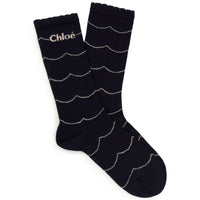 Chloe Navy Chloe Socks