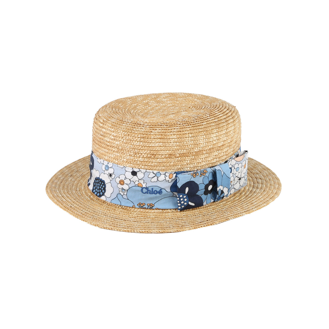 Chloe Marine Floral Straw Hat