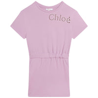 Chloe Mauve Fleece Waisted Dress